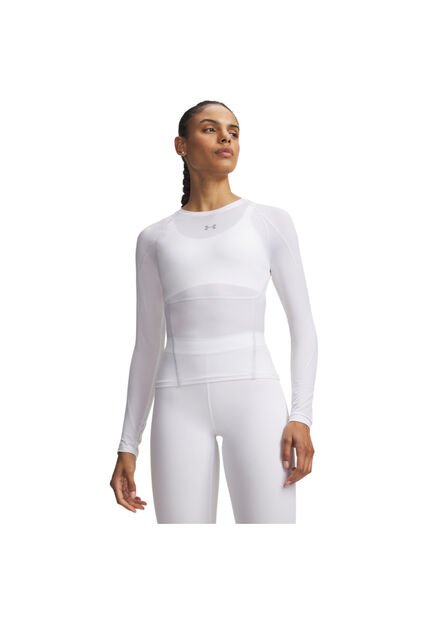Camiseta Mujer Under Armour HEATGEAR ELITE LS Blanco Under Armour