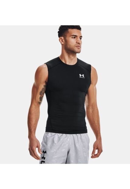 Camiseta Hombre Under Armour HG ARMOUR COMP SL Negro Under Armour