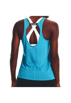 Camiseta Esqueleto Under Armour Fly-By Mujer-Azul