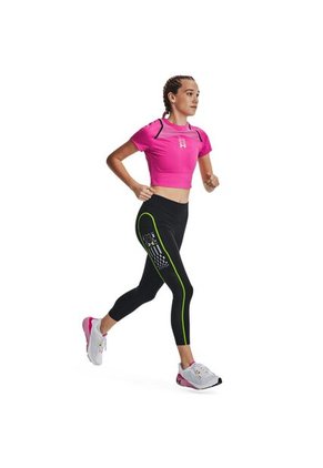 Camiseta Mujer UNDER ARMOUR UA RUN ANYWHERE CROP Rosa Under Armour