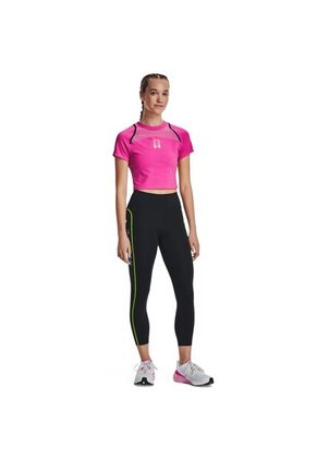 Camiseta Mujer UNDER ARMOUR UA RUN ANYWHERE CROP Rosa Under Armour