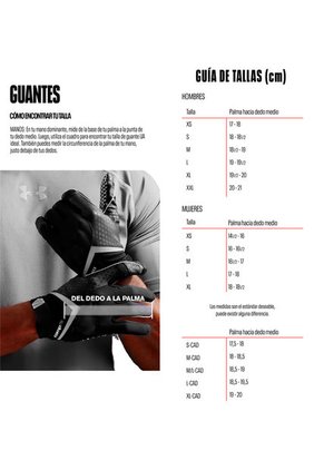 Guantes De Entrenamiento Para Hombre Negro Under Armour 1369826-001-N11 Under Armour