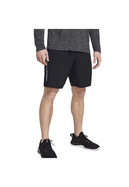 UNDER ARMOUR PANTALONETA WOVEN WDMK RUNNING HOMBRE NEGRO 