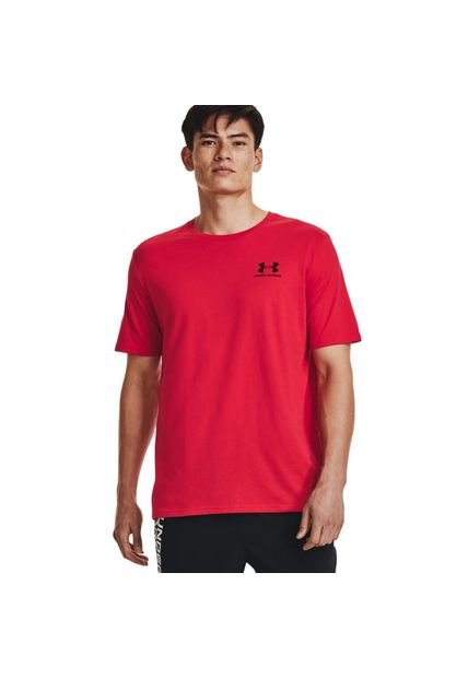 Camiseta Under Armour Sportstyle Lc Ss-Rojo