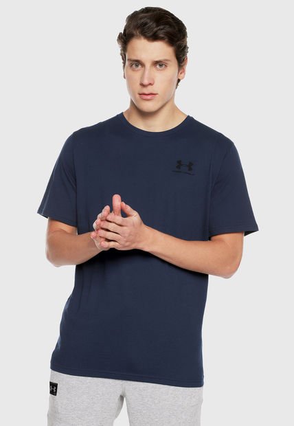 Camiseta Azul UNDER ARMOUR Left Chest Short Sleeve