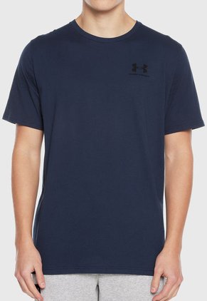 Camiseta Azul UNDER ARMOUR Left Chest Short Sleeve