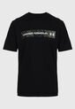 Camiseta UNDER ARMOUR Chest Stripe Negro de Under Armour
