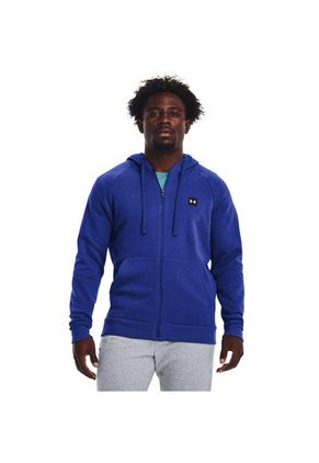 Hoodie Under Armour Rival Fz -Azul