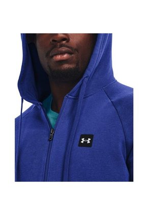 Hoodie Under Armour Rival Fz -Azul