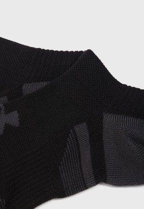 Medias Tobilleras x3 Negro-Gris UNDER ARMOUR Performance Tech
