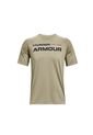 Camiseta Beige-Negro Under Armour Tech 2.0 Wordmark de Under Armour