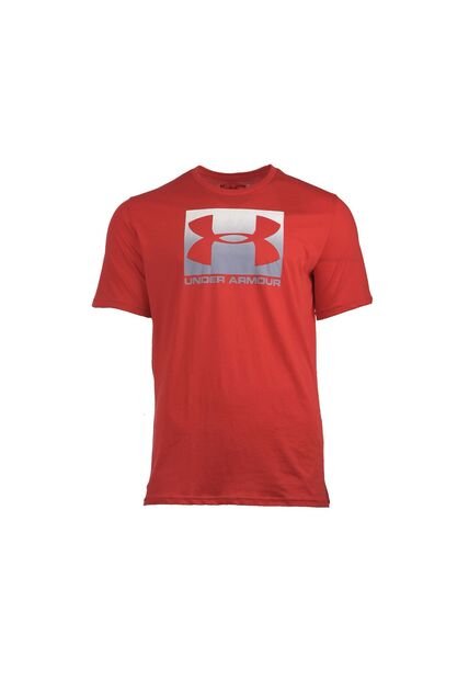 Camiseta Rojo-Gris Under Armour Boxed Sportstyle