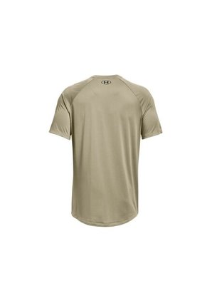 Camiseta Beige-Negro Under Armour Tech 2.0 Wordmark