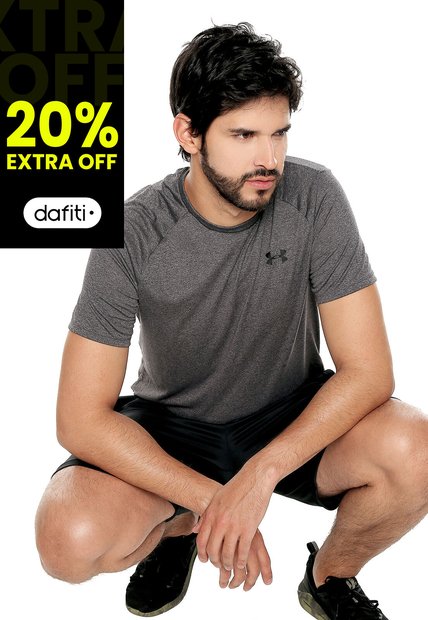 Camiseta Gris UNDER ARMOUR Carbon Heather