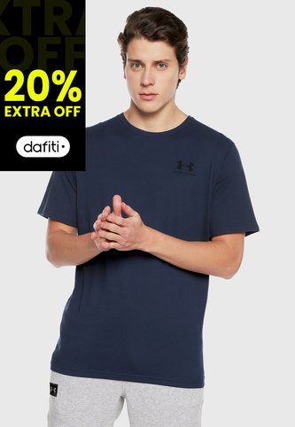 Camiseta Azul UNDER ARMOUR Left Chest Short Sleeve Under Armour
