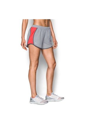 Short Under Armour W Fly By-Gris Claro