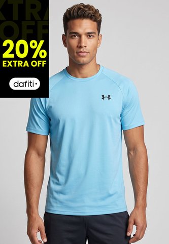 Camiseta Training UNDER ARMOUR Tech 2.0 Celeste Under Armour