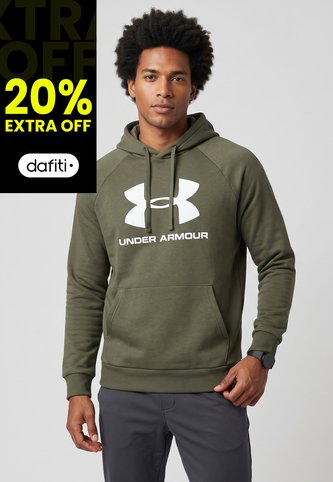 Hoodie UNDER ARMOUR Rival Verde Oliva Under Armour