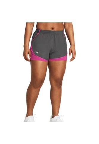 Short Under Armour Fly By 2-In-1 Shorts Mujer-Gris Under Armour