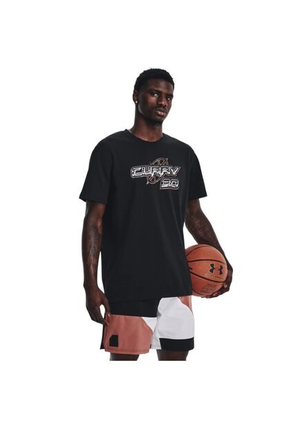Camiseta Hombre UNDER ARMOUR UA CURRY 30 HEAVYWEI Negro Under Armour
