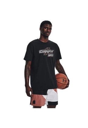 Camiseta Hombre UNDER ARMOUR UA CURRY 30 HEAVYWEI Negro Under Armour