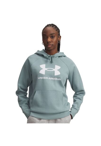 Buzo Mujer Under Armour RIVL FLC BIG LOGO HD Verde Under Armour