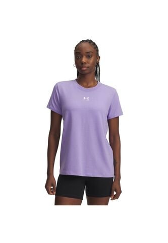 Camiseta Mujer Under Armour UA RIVAL CORE SS Puerpura Under Armour Under Armour