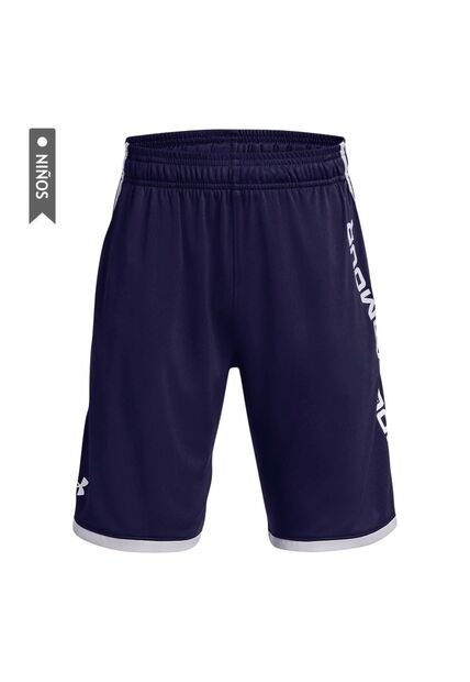 Pantaloneta Under Armour Stunt 3.0 Niño-Azul