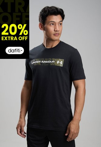 Camiseta UNDER ARMOUR Chest Stripe Negro Under Armour