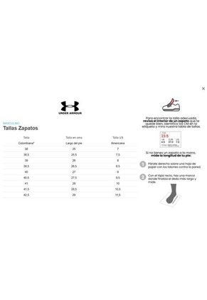 Tenis Hombre Under Armour UA INFINITE-WHT Gris Under Armour