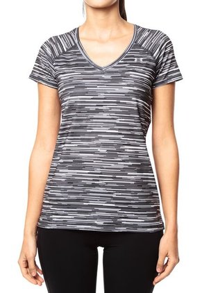 Camiseta Gris-Blanco-Negro Under Armour