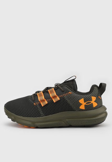 Tenis Running Verde Oliva-Naranja UNDER ARMOUR Charged Assert 5050