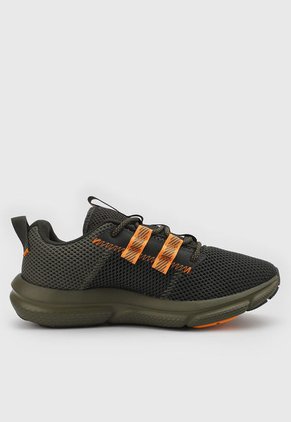 Tenis Running Verde Oliva-Naranja UNDER ARMOUR Charged Assert 5050