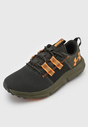 Tenis Running Verde Oliva-Naranja UNDER ARMOUR Charged Assert 5050