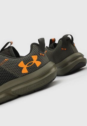 Tenis Running Verde Oliva-Naranja UNDER ARMOUR Charged Assert 5050