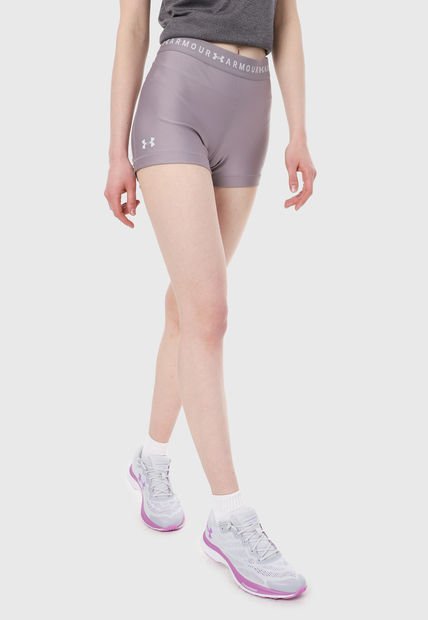 Short Lila-Gris UNDER ARMOUR Heathgear Compra Ahora Dafiti
