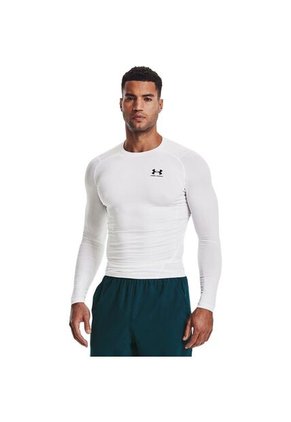 Camiseta Under Armour Hg Ls-Blanco