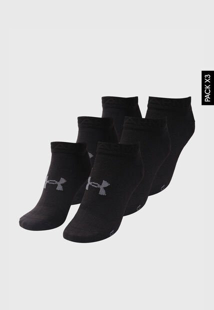 Medias X3 UNDER ARMOUR  Essential Low Cut Negro