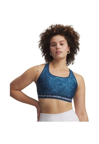 Sujetador Mujer Under Armour CROSSBACK MID PRINT Azul Under Armour Under Armour