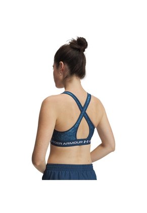 Sujetador Mujer Under Armour CROSSBACK MID PRINT Azul Under Armour