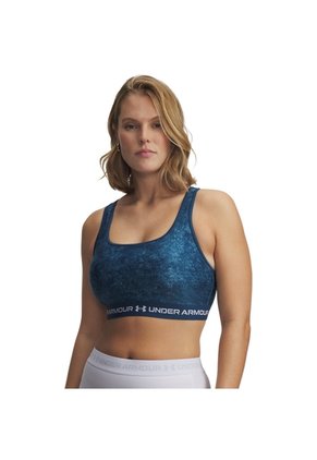 Sujetador Mujer Under Armour CROSSBACK MID PRINT Azul Under Armour