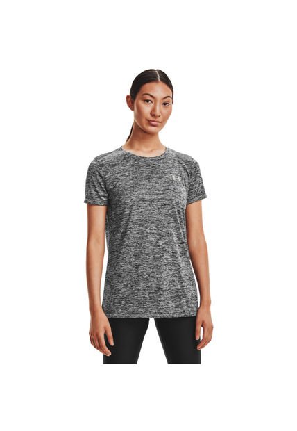 CAMISETA MUJER UNDER ARMOUR NEGRO TECH SSC - TWIST-BLK 1277206-001-N11 Under Armour