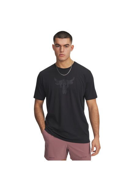 Camiseta Hombre Under Armour PJT RCK BRHM BULL SS Negro Under Armour