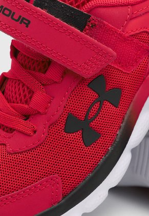 Tenis Running Rojo-Blanco-Negro UNDER ARMOUR KIDS  UA Assert 9