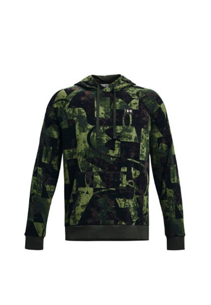 Buzo Capota HOMBRE VERDE RIVAL FLC MACRO B HD 1373715-310-5VR Under Armour