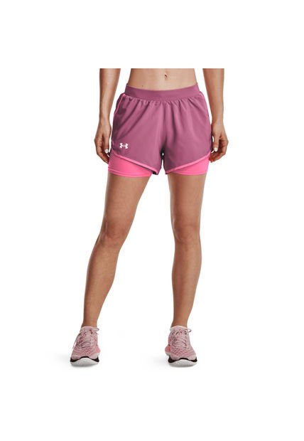 Short Fly By 2.0 2N1 Para Mujer Rosado 1356200-669-QSU Under Armour