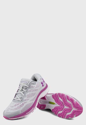 Tenis Running Gris-Morado UNDER ARMOUR Charged Bandit 6
