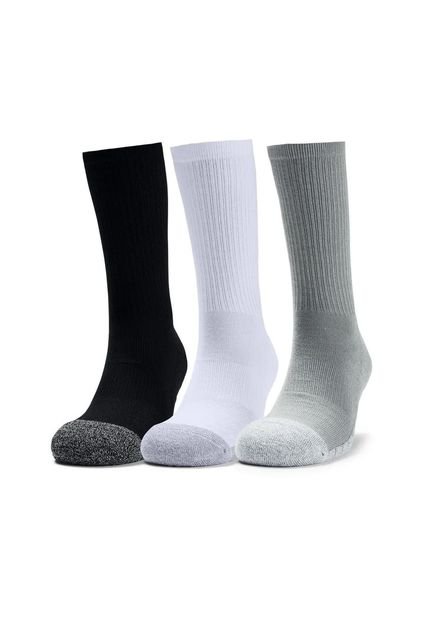 Medias Under Armour Heatgear Crew 3 Pk-Gris