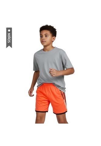 Pantaloneta Under Armour Stunt 3.0 Niño-Naranja Under Armour