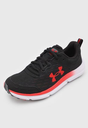 Tenis Running Negro-Rojo-Blanco UNDER ARMOUR Charged Assert 10